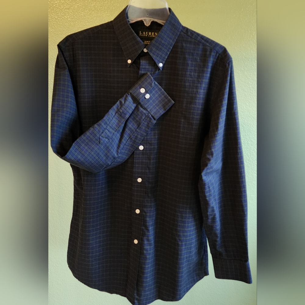 Lauren Ralph Lauren Classic Tartan Pattern Dress Shirt
